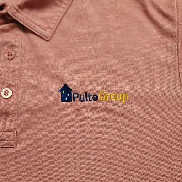 Travis Mathew Shirt Mens Large Red Logo Golf Outdoors Lightweight Casual Polo - Picture 3 of 12